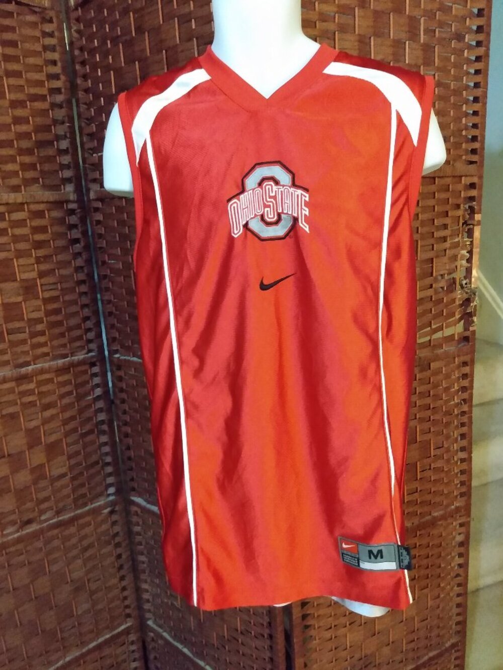 Vintage Nike Ohio State Buckeyes Reversible Basketball Jersey Shirt Medium